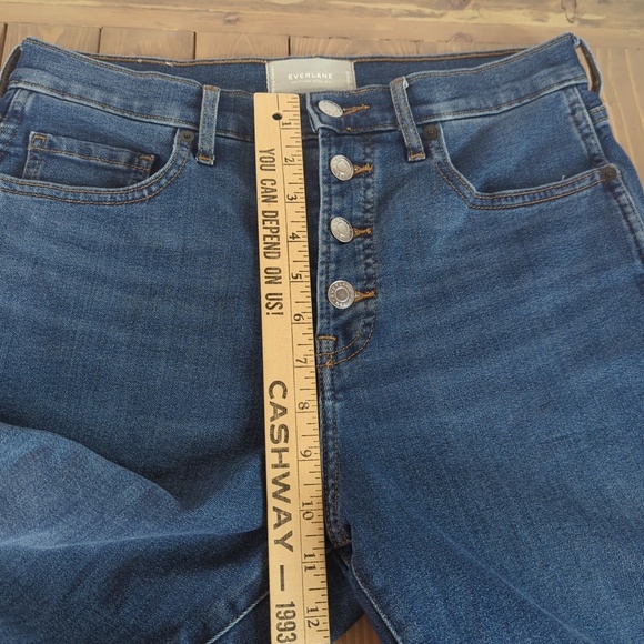 Everlane The Vintage Raw Hem High Rise Button Fly Skinny Jeans - Picture 7 of 10